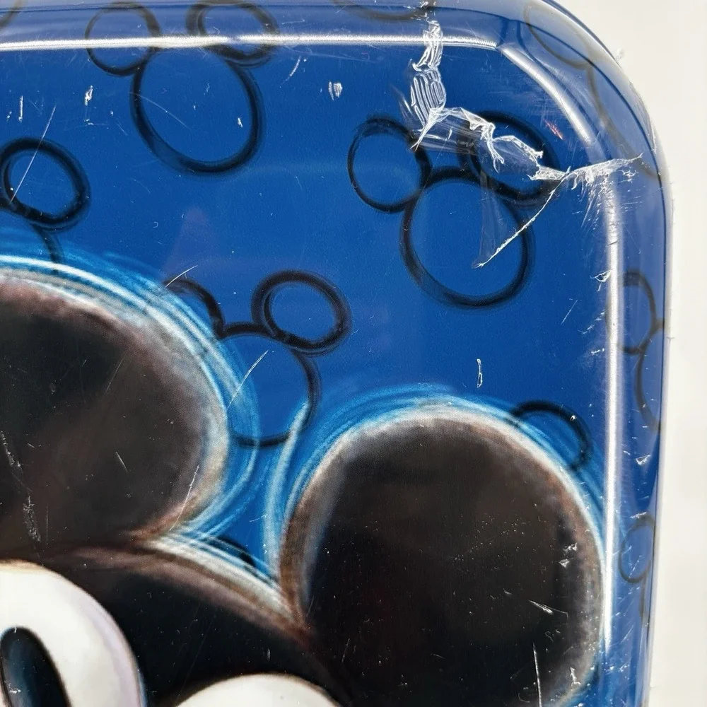 Disney Parks Mickey Mouse Hardbody Rolling Swivel 4 wheel Suitcase Luggage 21